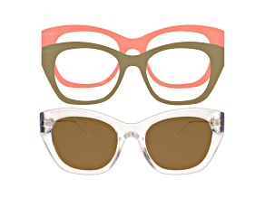 Peach Glamor Weslyn Sunglasses and Eyewear Applique Set- 1 Pair Sunglasses, 2  Appliques