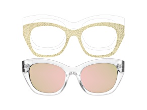 Champagne Glow Weslyn Sunglasses and Eyewear Applique Set- 1 Pair Sunglasses, 2 Appliques