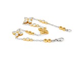 White Lab-Grown Diamond 14k Yellow Gold Over Sterling Silver Bracelet 1.50ctw