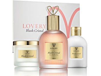Picture of Lovery Blush Cristal Gift Set – Perfume, Lotion & Candle