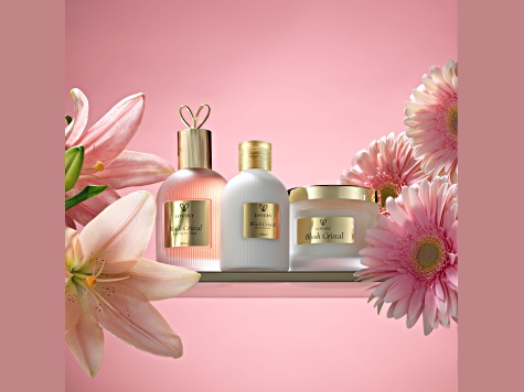 Lovery Blush Cristal Gift Set – Perfume, Lotion & Candle - 1U272A