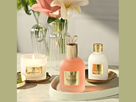 Lovery Blush Cristal Gift Set – Perfume, Lotion & Candle - 1U272A