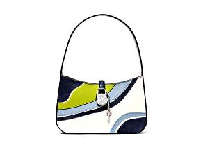 Michael Kors Lyra Small Color Block Pochette in Navy Multi