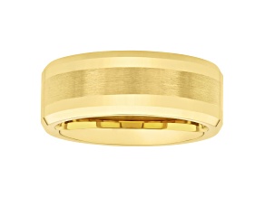 Tungsten Comfort™ 8MM Tungsten Yellow Ion Plated Band
