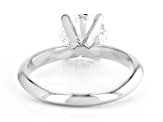 14K White Gold Round IGI Certified Lab Grown Diamond Solitaire Ring 2.0ct, F Color/VS2 Clarity