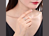 Round White Topaz Sterling Silver Ring, 1.98ctw