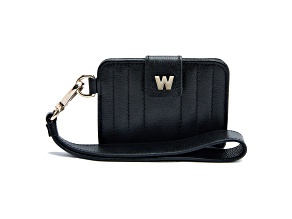 Mimi Black Credit Card Holder with Wristlet
