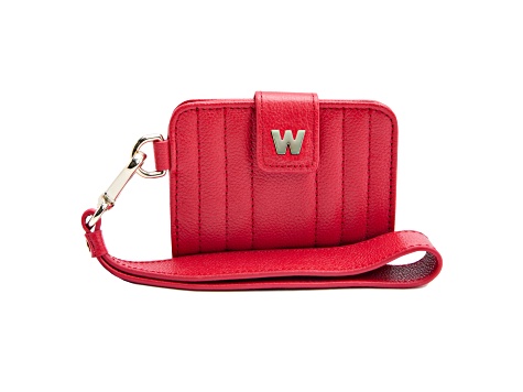 Mimi Red Credit Card Holder with Wristlet