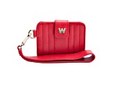 Mimi Red Credit Card Holder with Wristlet