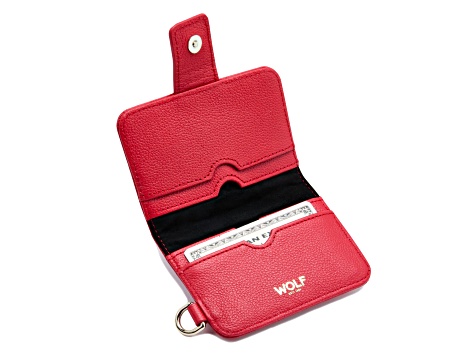Mimi Red Credit Card Holder with Wristlet