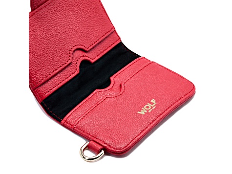 Mimi Red Credit Card Holder with Wristlet