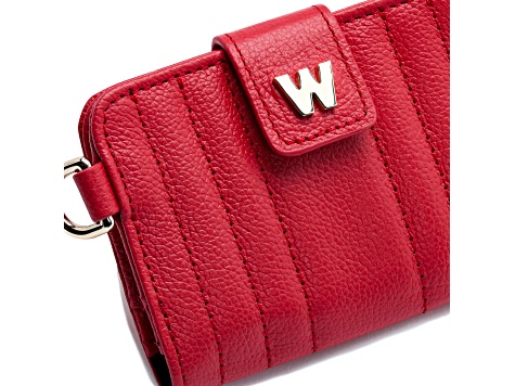 Mimi Red Credit Card Holder with Wristlet