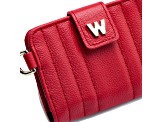 Mimi Red Credit Card Holder with Wristlet