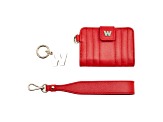 Mimi Red Credit Card Holder with Wristlet