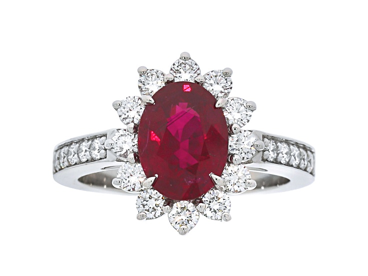 Men's 2.81 Carat Red Diamond Wedding Ring
