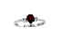 0.49ctw Ruby and Diamond Ring in 14k White Gold