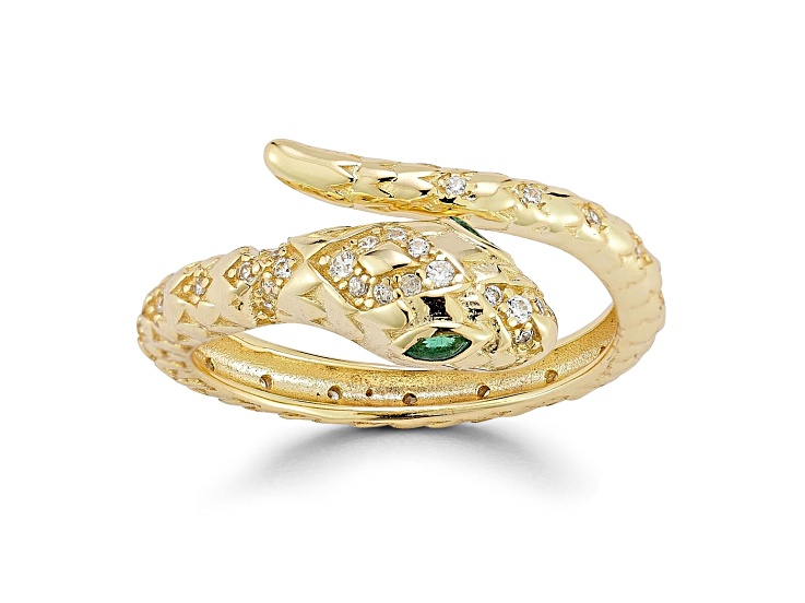 Rachel Zoe 14K Yellow Gold Over Sterling Silver Cubic Zirconia