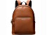Michael Kors Cooper Large Pebbled Leather Commuter Backpack in Luggage