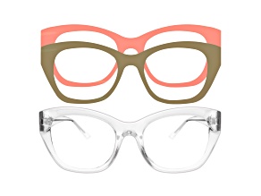 Peach Glamor Weslyn Reader and Eyewear Applique Set +2.50 Strength