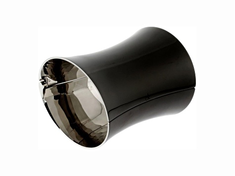 Calvin Klein Women's Wide Cuff Black Bracelet in Size 7