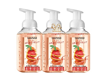 Picture of Lovery Foaming Hand Soap Set - Pink Grapefruit Scent, 3pc