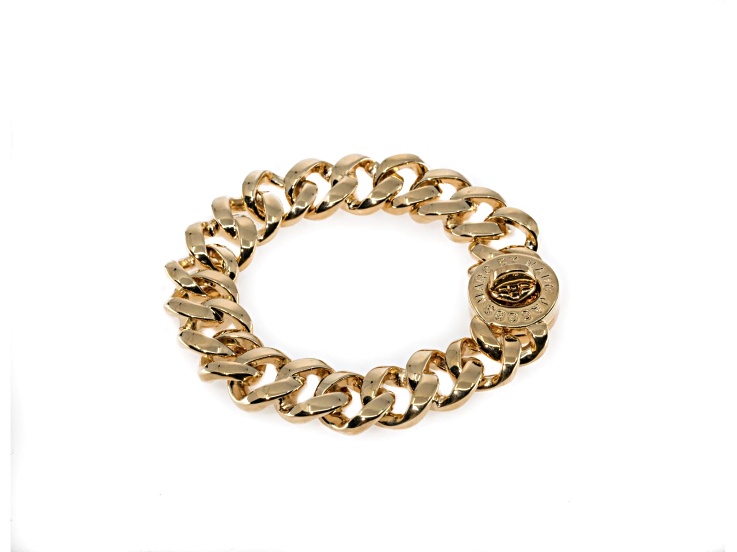 Marc by Marc Jacobs Gold Tone Tone Katie Turnlock Large Bracelet