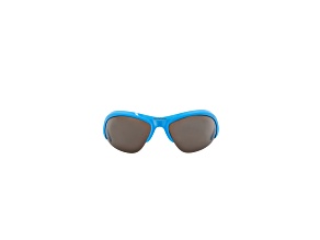 Balenciaga Shield Semi-Rimless Frame Blue Bio Injection Sunglasses