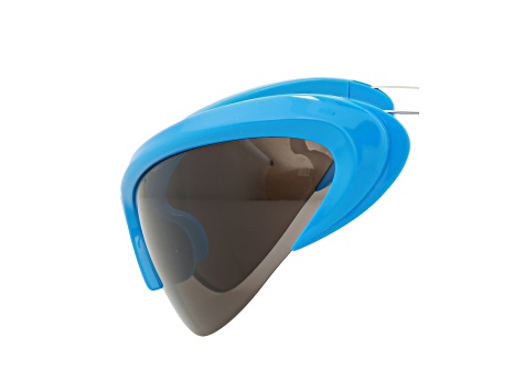 Balenciaga Shield Semi-Rimless Frame Blue Bio Injection  display picture 3