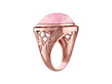 Pink Rose Quartz 14K Rose Gold Over Sterling Silver Ring