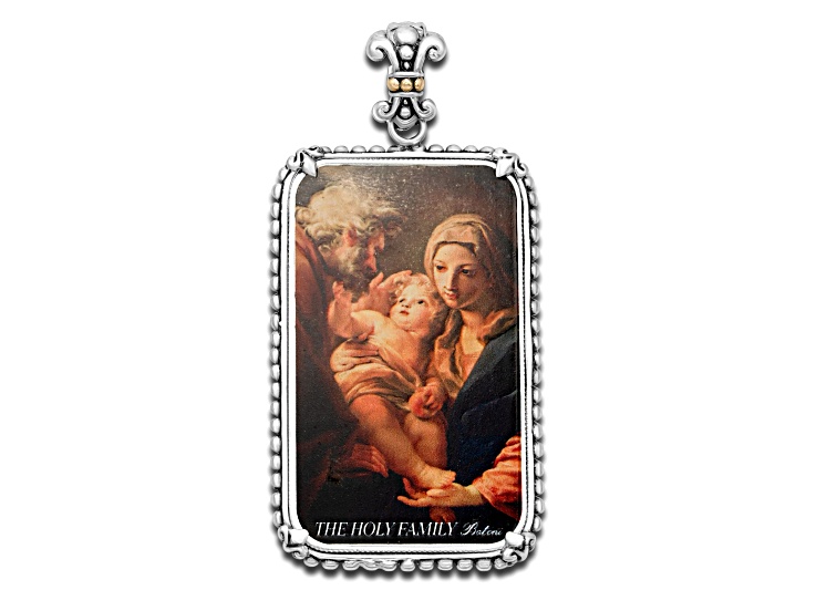Silver Treasures by Samuel B. 1oz Colorized Holy Family Silver