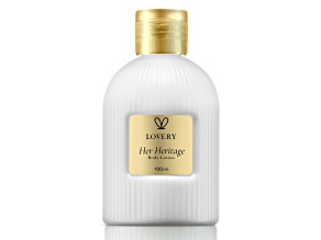 Lovery Her Heritage Body Lotion for Women – Hydrating Floral Vanilla Lotion, 3.38 oz (100 ml)