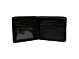 Braided Black Leather Eagle Wallet