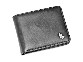 Black Leather Praying Hands Wallet