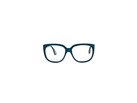 Gucci Square-Frame Injection Eyeglass Frames in Blue  display picture 1