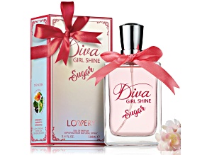 Lovery Women’s Diva Girl Shine 3.4oz Perfume Spray With Pouch