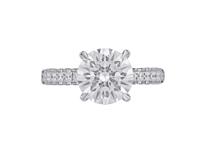 Lab Grown Diamond Ring 14k White Gold 3.00ctw Solitaire Ring