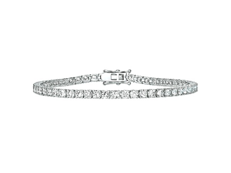 White Diamond G-H SI 14K White Gold Tennis Bracelet 4.00ctw