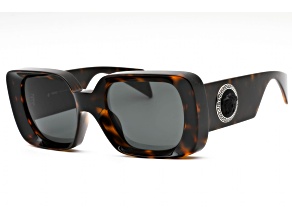 Versace Dark Havana Frame / Dark Gray Green Lenses Sunglasses