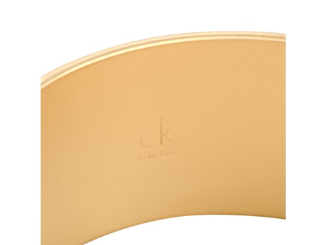 Calvin Klein Satisfaction Gold Tone Stainless Steel Bangle Bracelet