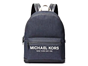 Michael Kors Cooper Large Backpack in Dark Denim Blue
