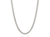 Invicta Jewelry Men's Stainless Steel Curb Chain Necklace (6mm) - 24"