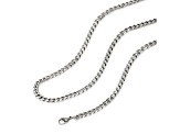 Invicta Jewelry Men's Stainless Steel Curb Chain Necklace (6mm) - 24"