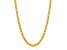 Invicta Jewelry Men's Yellow Plated Steel Curb Chain Necklace (6mm) - 24"