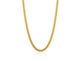 Invicta Jewelry Men's Yellow Plated Steel Curb Chain Necklace (6mm) - 24"