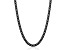 Invicta Jewelry Men's Black Plated Steel Curb Chain Necklace (6mm) - 24"