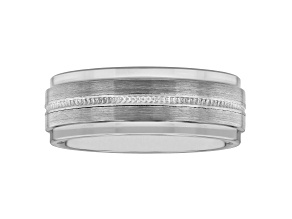 Tungsten Comfort™ Tungsten Groove Center Step Edge Band