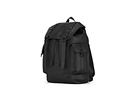 bugatti leather laptop backpack Central (Q185822) Made from textured vegan leather Bugatti Lisbon Backpack Black