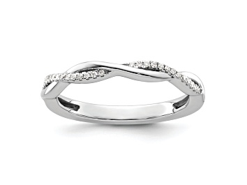 Picture of 14K White Gold Stackable Expressions Diamond Twist Ring 0.084ctw