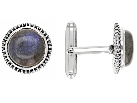 Labradorite Sterling Silver Cuff Links