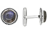 Labradorite Sterling Silver Cuff Links